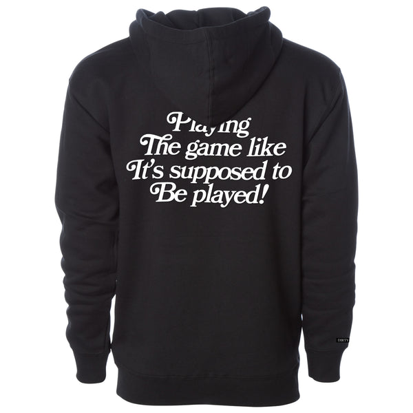Playing The Game Zip Up - Black/White