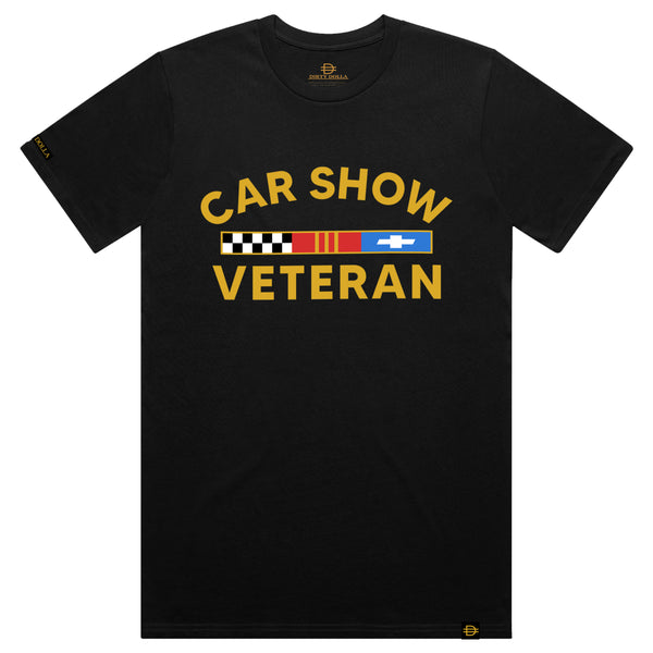 Car Show Vet Tee - Black/Gold