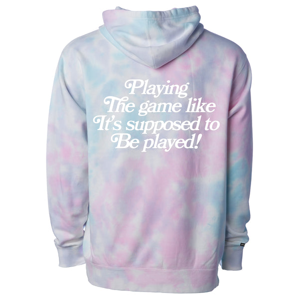 Playing the Game Hoodie - Cotton Candy
