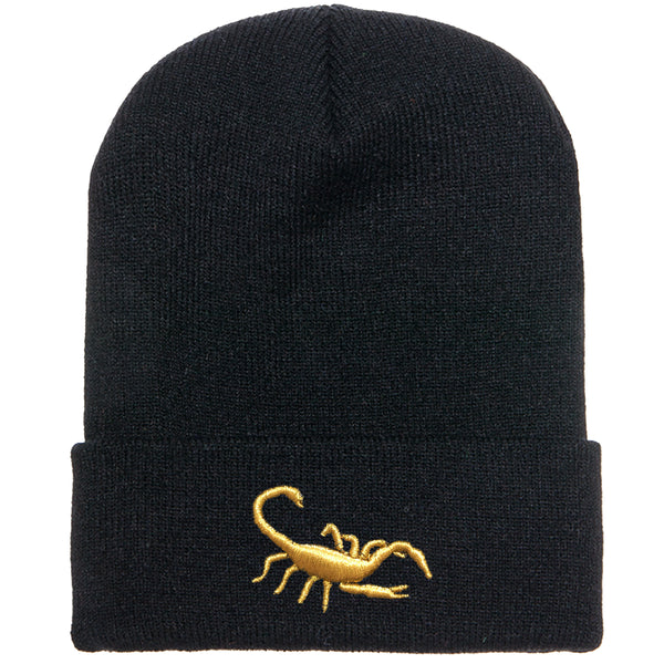 Scorpion Beanie - Black/Gold