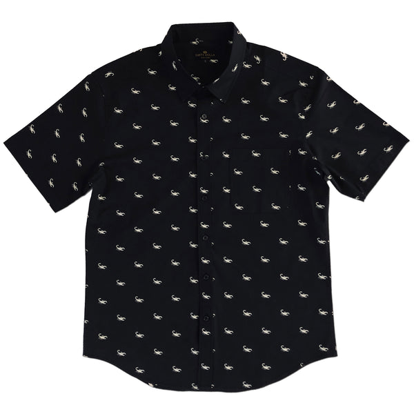 Mini Scorpion - Button Up Black/White