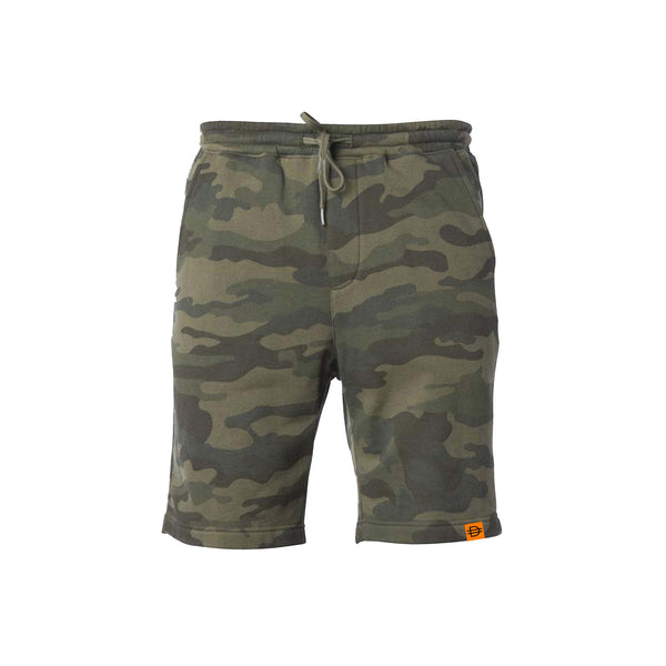 Fleece Shorts - Camo/Orange