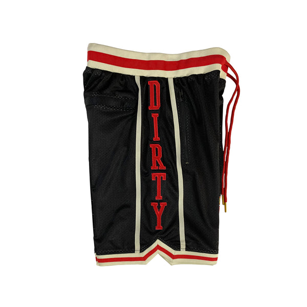 Gold Rush Hoop Shorts - Black/Red/Bone