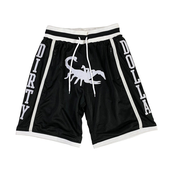 Scorpion Hoop Shorts - Black/White