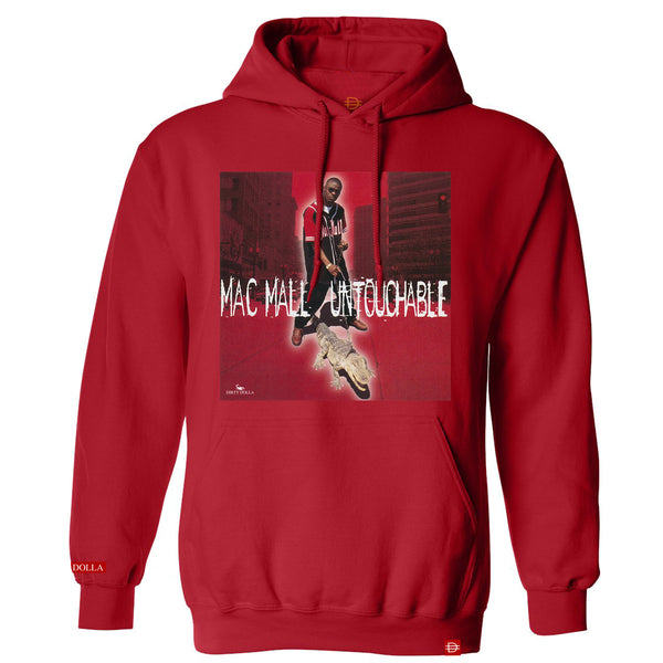 Untouchable Hoodie - Red - MacMallxDirtyDolla